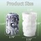 Cylinder Candle Molds for Candle Making Supplies 3D Carved Wave Candle